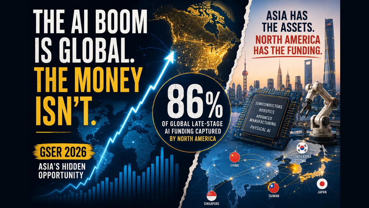 The 2026 Startup Rankings Just Dropped. The Most Shocking Story? Asia Is Not Capturing Enough of the Recovery.